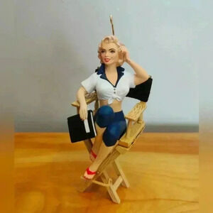 Vintage  Marilyn Monroe director Christmas ornament
